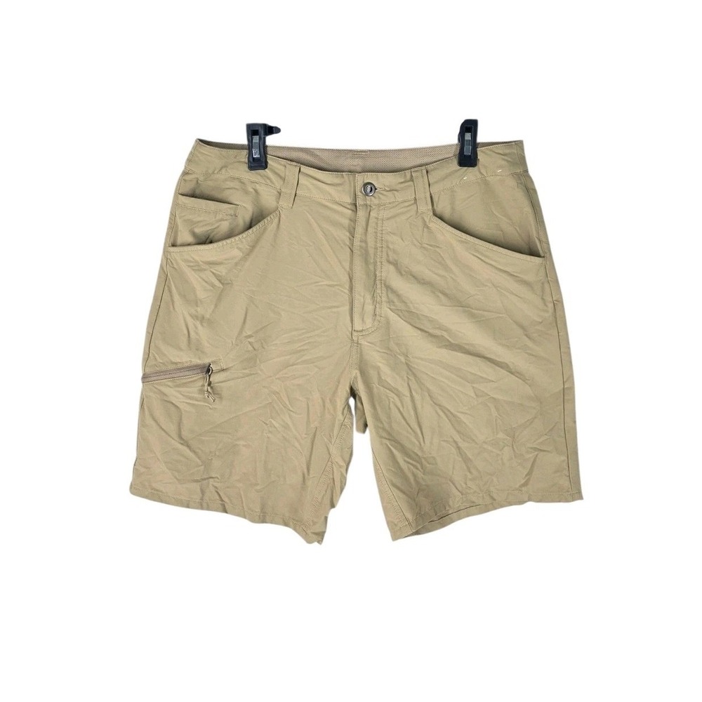 Patagonia Quandary Shorts Mens 35 Tan Khaki Hiking Technical Stretch 7" Inseam